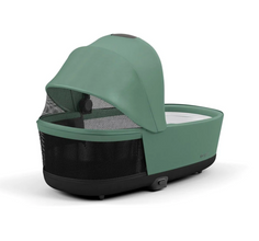 Load image into Gallery viewer, Cybex Priam Pushchair &amp; Lux Carrycot | Leaf Green &amp; Chrome (Brown Handle)
