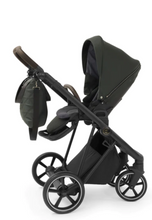 Load image into Gallery viewer, Babystyle Prestige 13 Piece Vogue Travel System - Spruce Green with Black Chassis (Brown Handle)
