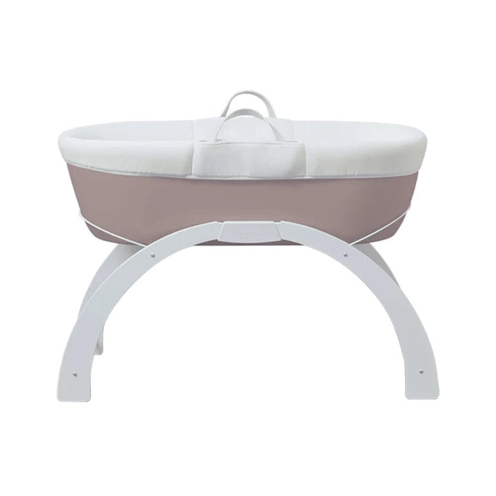 Shnuggle Dreami Moses Basket with Curve Stand | Taupe