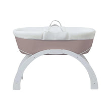 Load image into Gallery viewer, Shnuggle Dreami Moses Basket with Curve Stand | Taupe
