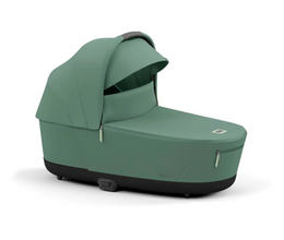 Load image into Gallery viewer, Cybex Priam Pushchair &amp; Lux Carrycot | Leaf Green &amp; Chrome (Brown Handle)
