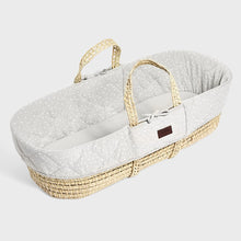 Load image into Gallery viewer, The Little Green Sheep Quilted Moses Basket &amp; Rocking Stand | Printed Dove
