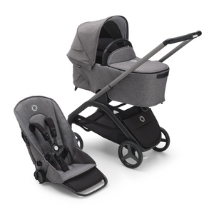 Bugaboo Dragonfly Ultimate Bundle with Maxi-Cosi Cabriofix i-Size Car Seat - Graphite with Grey Melange