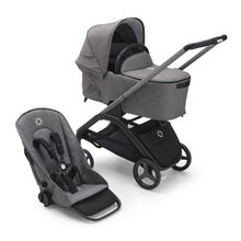 Load image into Gallery viewer, Bugaboo Dragonfly Ultimate Bundle with Maxi-Cosi Cabriofix i-Size Car Seat - Graphite with Grey Melange
