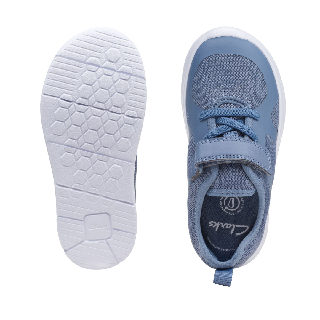 Clarks Ath Flux Toddler Trainers | Light Blue