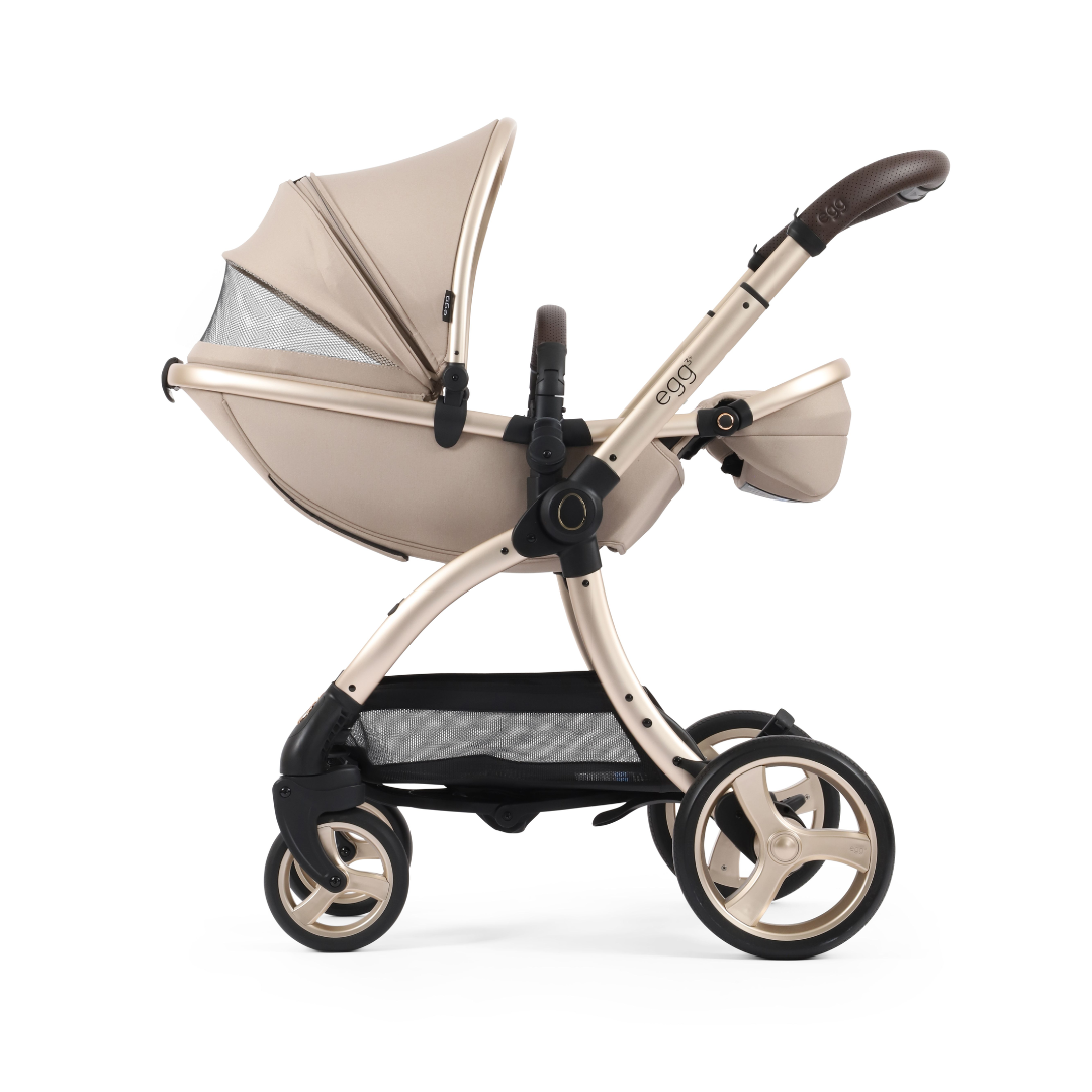 Egg 3 Stroller Luxury Travel System with Maxi-Cosi Cabriofix i-Size Car Seat | Feather