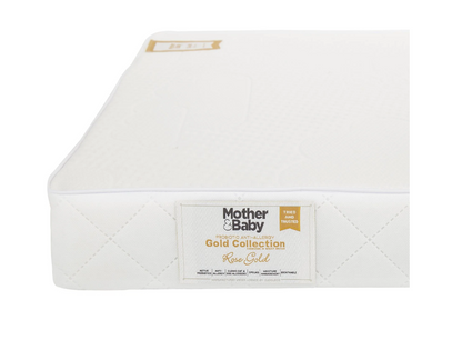 Mother & Baby Rose Gold Anti-Allergy Sprung Cot Bed Mattress (140cm x 70cm)