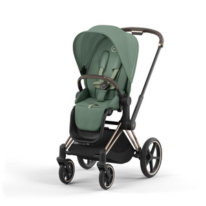 Cybex Priam Pushchair & Lux Carrycot | Leaf Green & Rose Gold
