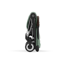 Load image into Gallery viewer, Cybex Coya Platinum Compact Stroller Travel System | Leaf Green on Chrome

