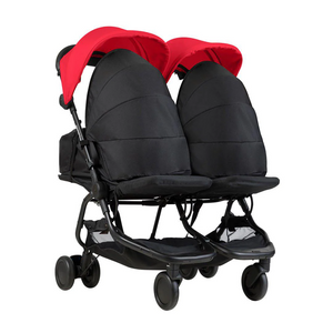 Mountain Buggy Nano Duo Stroller & Twin Cocoon | Red