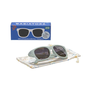 Babiators Original Mirrored Navigator Sunglasses - Seafoam Blue - Seafoam Blue / 3-5y (Classic)