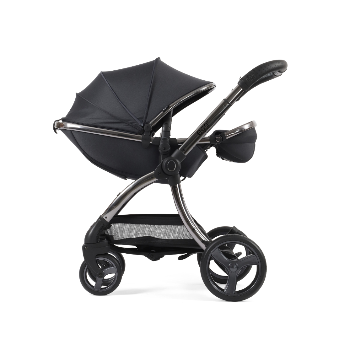 Egg 3 Stroller Luxury Travel System with Cybex Cloud T Car Seat | Carbonite