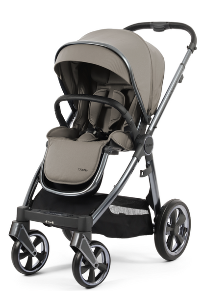 Oyster 3 Luxury 7 Piece Maxi Cosi Pebble Pro 360 Travel System | Stone (Gun Metal Chassis)