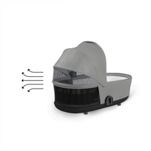 Load image into Gallery viewer, Cybex Mios Lux Carrycot | Mirage Grey
