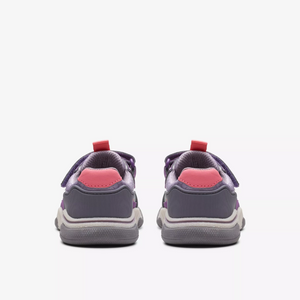 Clarks Feather Jump Toddler Trainers | Purple Combi | Size 5 F