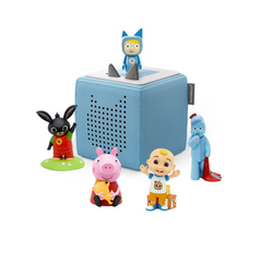 Tonies Starter Box & 4 Toddler Favourites Audio Character Bundle | Blue