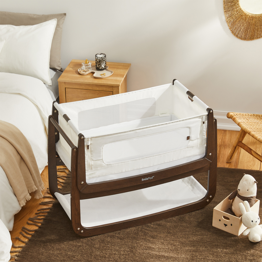 SnuzPod4 Bedside Crib | Natural Edit | Ebony