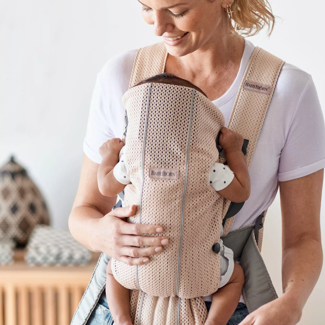 BABYBJÖRN Baby Carrier Mini Mesh 3D | Pearly Pink
