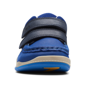 Clarks Noodle Play Toddler Shoe | Navy Combi | Size 5. 5 F