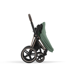 Cybex Priam Pushchair & Lux Carrycot | Leaf Green & Rose Gold