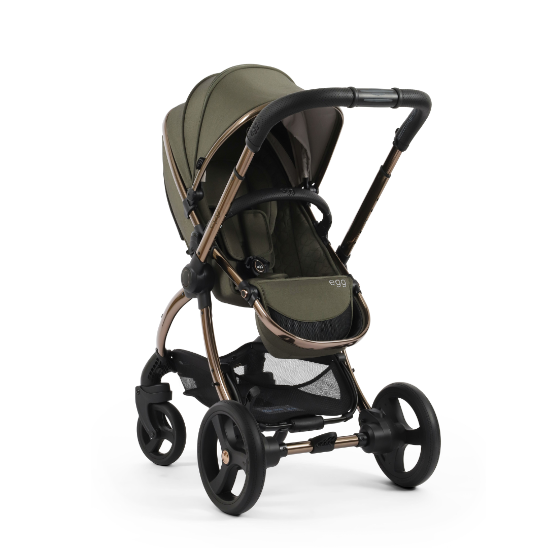 Egg 3 Stroller Luxury Travel System with Maxi-Cosi Pebble 360 Pro Car Seat | Hunter Green