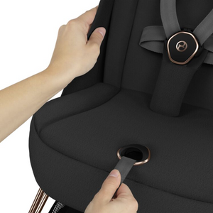 Cybex Coya Platinum Travel System with Cloud T Car Seat | Mirage Grey on Matt Black
