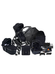 iCandy Peach 7 Pushchair & Carrycot Complete Car Seat Bundle | Black Edition