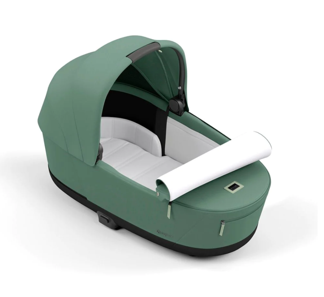 Cybex Priam Pushchair & Cloud T Travel System | Leaf Green & Chrome (Brown Handle)