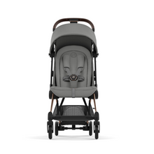Load image into Gallery viewer, Cybex Coya Platinum Travel System with Cloud T Car Seat | Mirage Grey on Rose Gold
