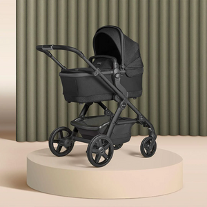 Silver Cross Wave Twin Pushchair & Carrycot - Onyx Black