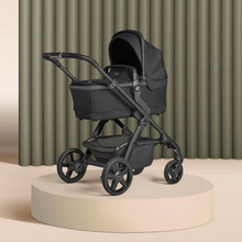Load image into Gallery viewer, Silver Cross Wave Twin Pushchair &amp; Carrycot - Onyx Black
