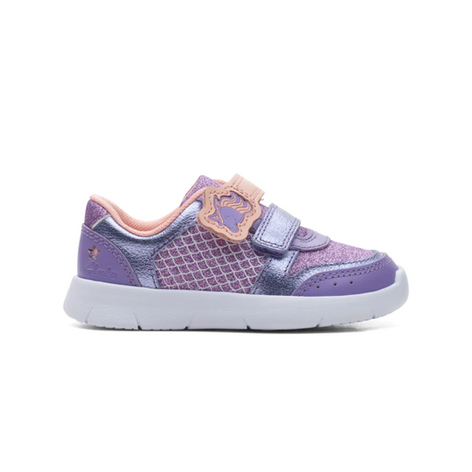 Clarks Ath Horn Toddler Trainers | Purple Interest 