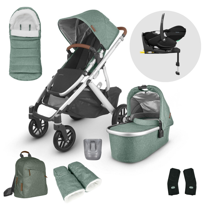 UPPAbaby Vista Pushchair & Maxi-Cosi Pebble 360 Pro Complete Travel System - Emmett (Green)
