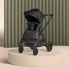 Load image into Gallery viewer, Silver Cross Wave Twin Pushchair &amp; Carrycot - Onyx Black
