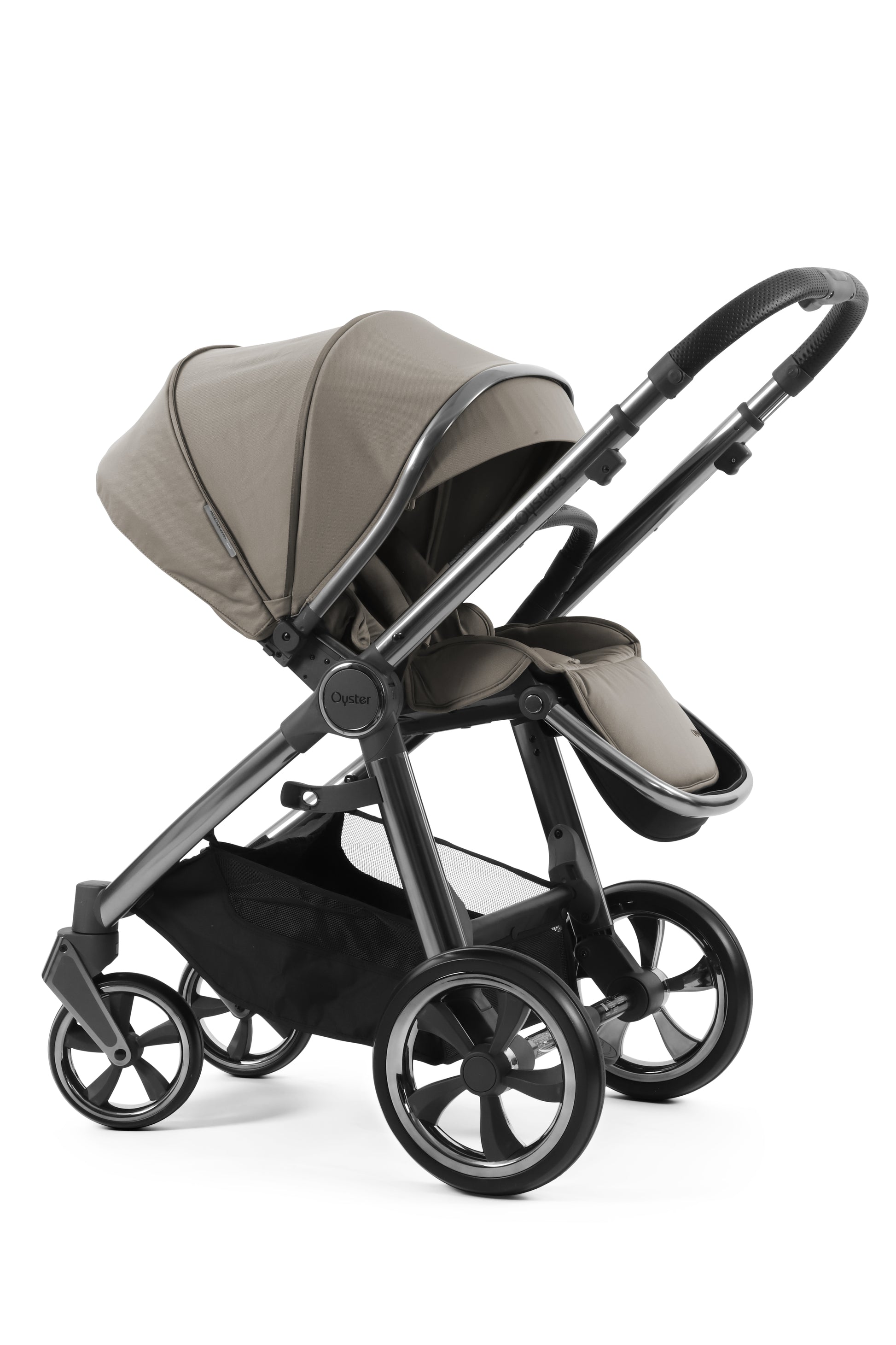 Oyster 3 Ultimate 12 Piece Maxi Cosi Pebble Pro 360 Travel System | Stone (Gun Metal Chassis)