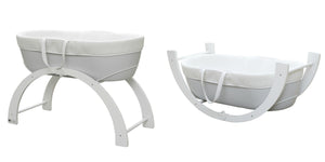 Shnuggle Dreami Moses Basket and Bath Bundle | White