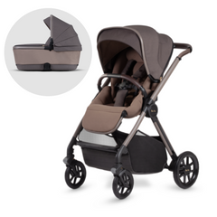 Silver Cross Reef Pushchair & First Bed Folding Carrycot - Earth