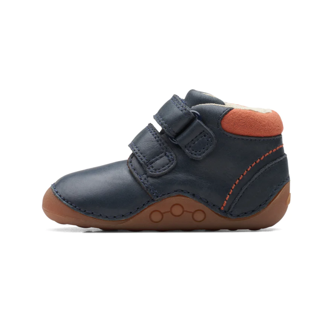 Clarks Tiny Play Toddler Boots | Navy