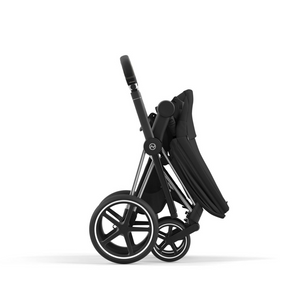 Cybex Priam Pushchair & Lux Carrycot | Sepia Black & Chrome (Black Handle)
