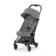 Load image into Gallery viewer, Cybex Coya Platinum Travel System with Cloud T Car Seat | Mirage Grey on Matt Black
