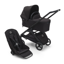 Load image into Gallery viewer, Bugaboo Dragonfly Ultimate Bundle with Turtle 360 Car Seat -  Black with Midnight Black
