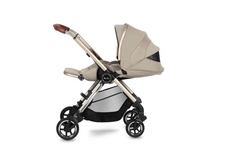 Silver Cross Dune Pushchair, First Bed Carrycot, Dream i-Size Ultimate Bundle - Stone (FREE Carrycot Stand)