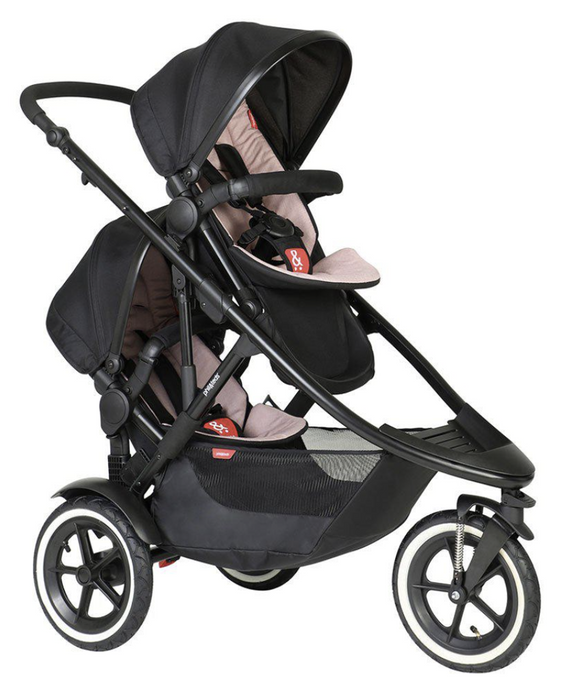 Phil & Teds Sport Verso Double Pushchair | Pink | Direct4baby