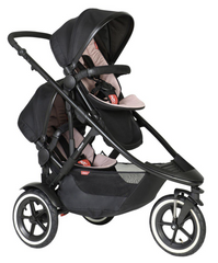 Phil & Teds Sport Verso Tandem Pushchair with Double Kit - Pink