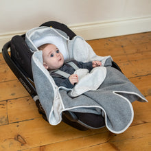 Load image into Gallery viewer, Purflo Cosy Wrap Travel Blanket - Minimal Grey
