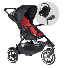 Phil & Teds Sport V6 in Chilli Red Bundle with Maxi-Cosi Cabriofix i-Size