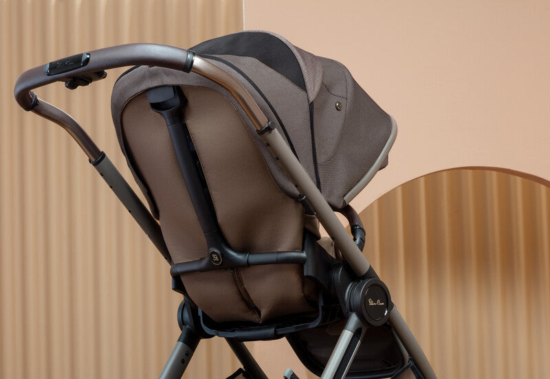 Silver Cross Reef Pushchair, First Bed Carrycot & Dream i-Size Ultimate Bundle - Earth