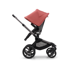 Load image into Gallery viewer, Bugaboo Fox 5 Pushchair &amp; Carrycot - Graphite/Grey Melange/Sunrise Red
