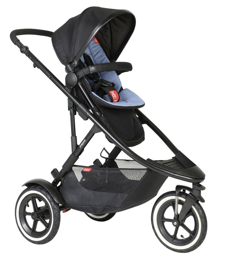 Phil & Teds Sport Verso Pushchair & Carrycot | Bundle | Blue | Direct4baby