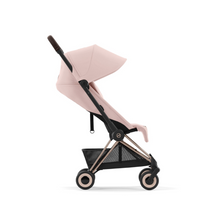 Load image into Gallery viewer, Cybex Coya Platinum Compact Stroller | Peach Pink on Rose Gold
